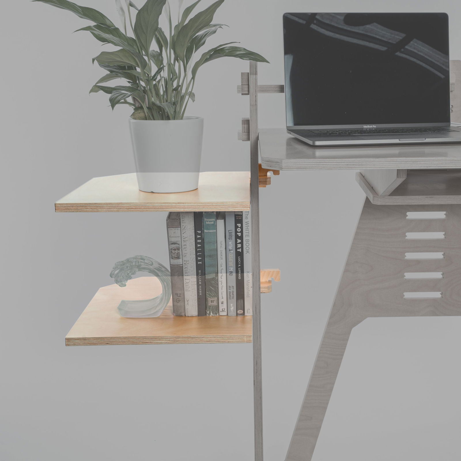 2x Wing Shelves - - Work From Home Desks