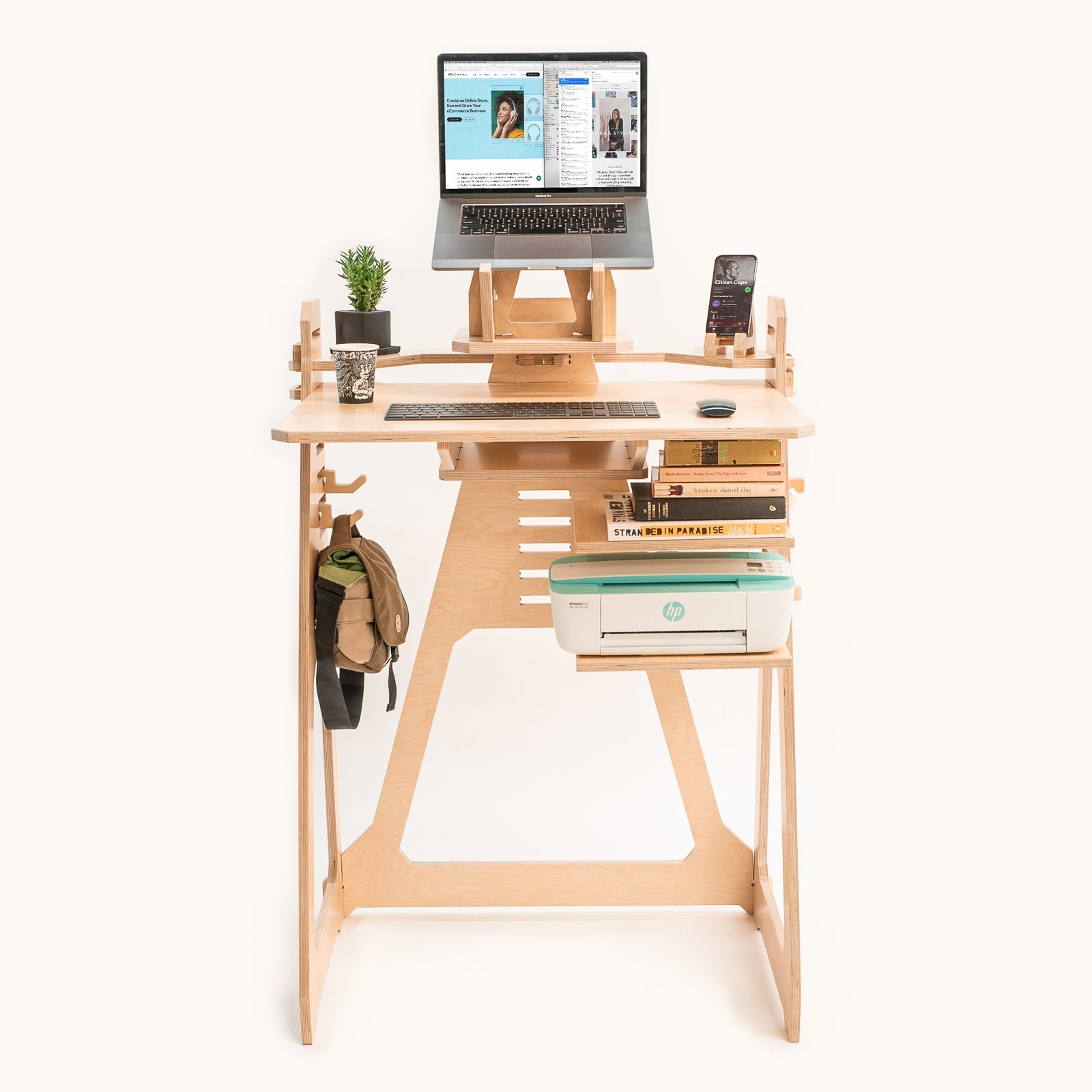 Apartment laptop workstation-small space laptop desk