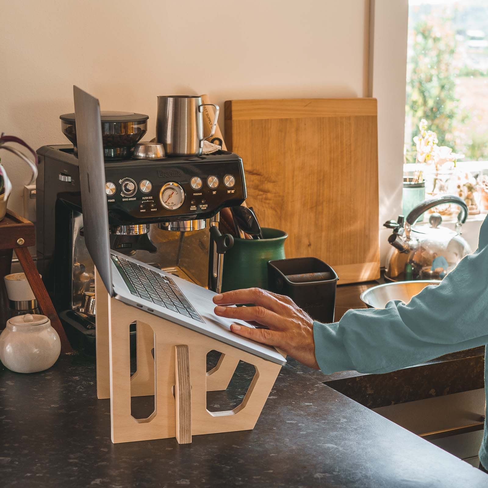 Birch Laptop Lifter & Phone Stand - - Work From Home Desks