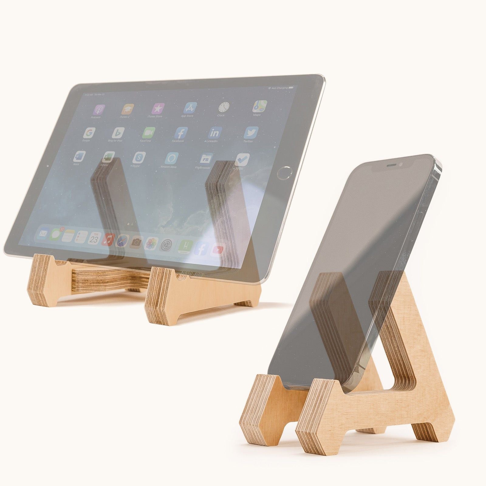 Birch Tablet Stand & Phone Stand - - Work From Home Desks
