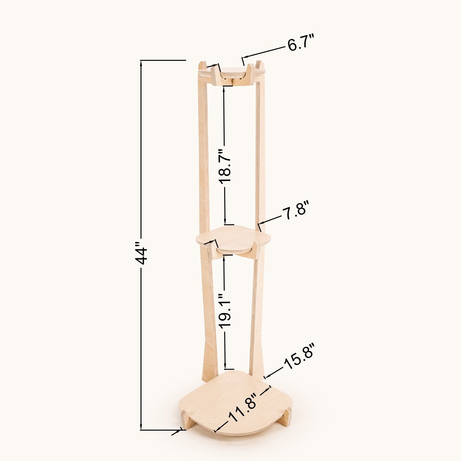 Japandi Corner Plant Stand - - Work From Home Desks