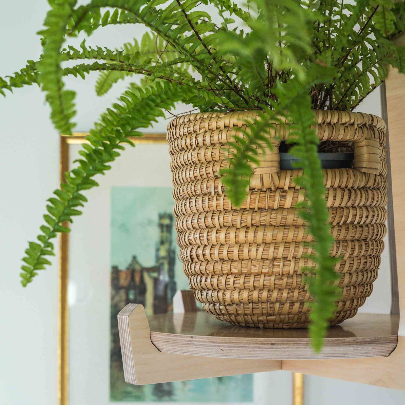 Japandi Hanging Plant Stand - - Work From Home Desks