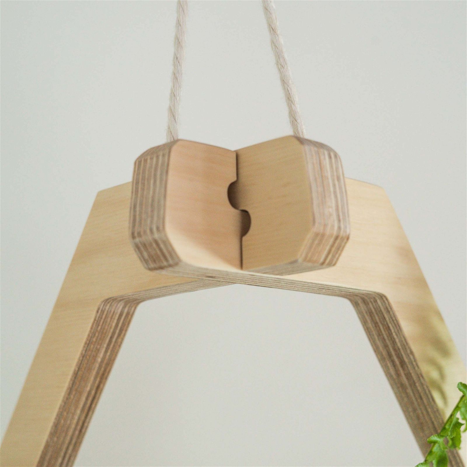 Japandi Hanging Plant Stand - - Work From Home Desks