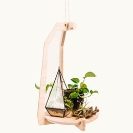 Japandi Hanging Plant Stand - - Work From Home Desks