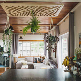 Japandi Plant Chandelier - - Work From Home Desks