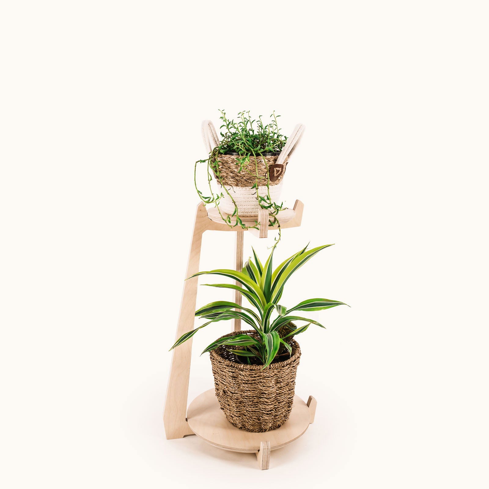 Japandi Tiered Plant Stand - - Work From Home Desks