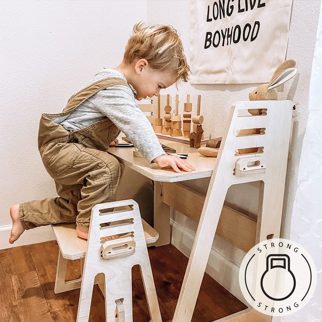 Kids at Home Desk & Stool - Factory Second - - Work From Home Desks