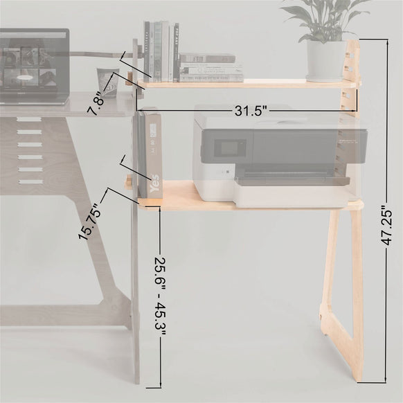 WFH Side Shelf Module - - Work From Home Desks