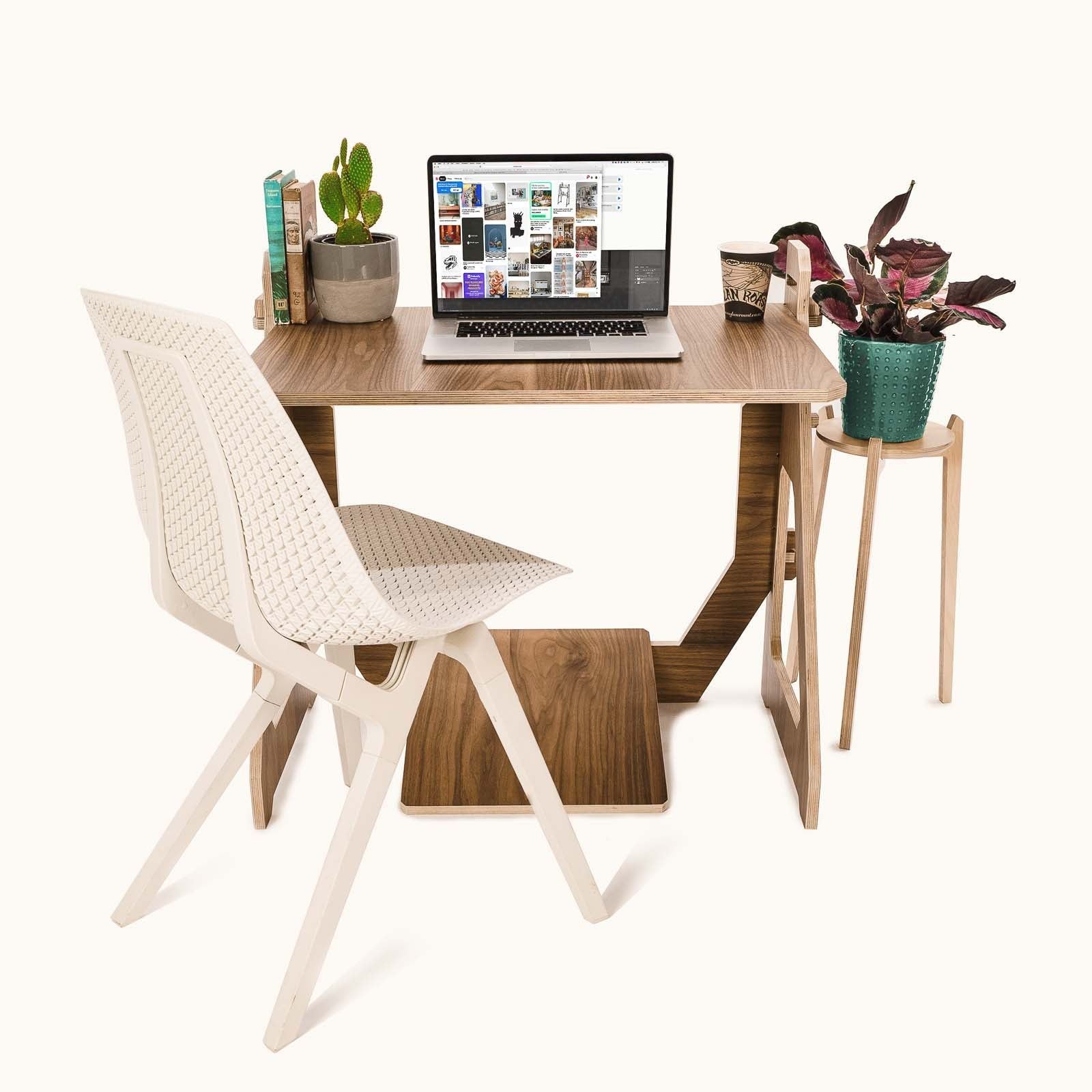 WFH Sitting Desk + Footrest - - Work From Home Desks