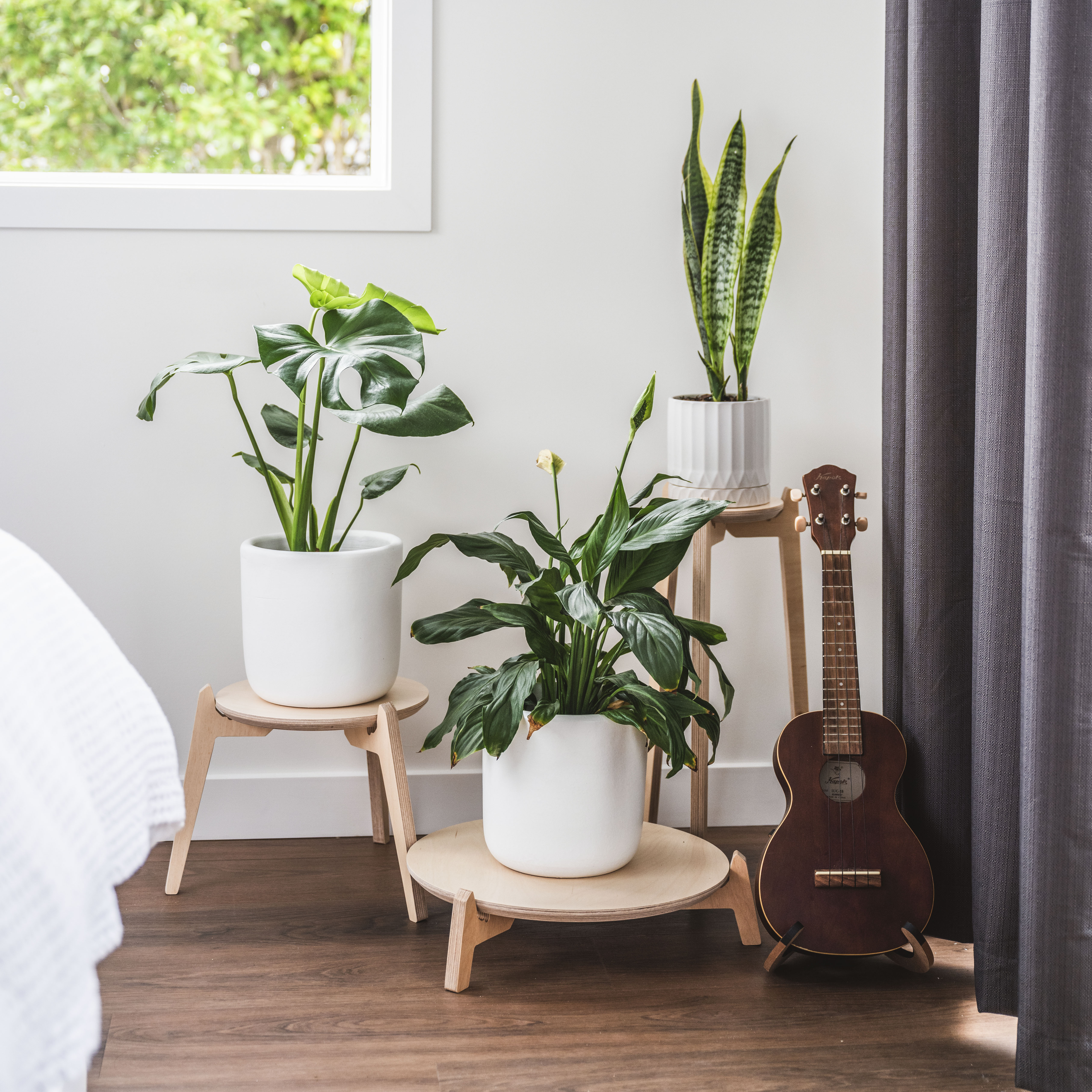 Japandi Tri-leg Plant Stands