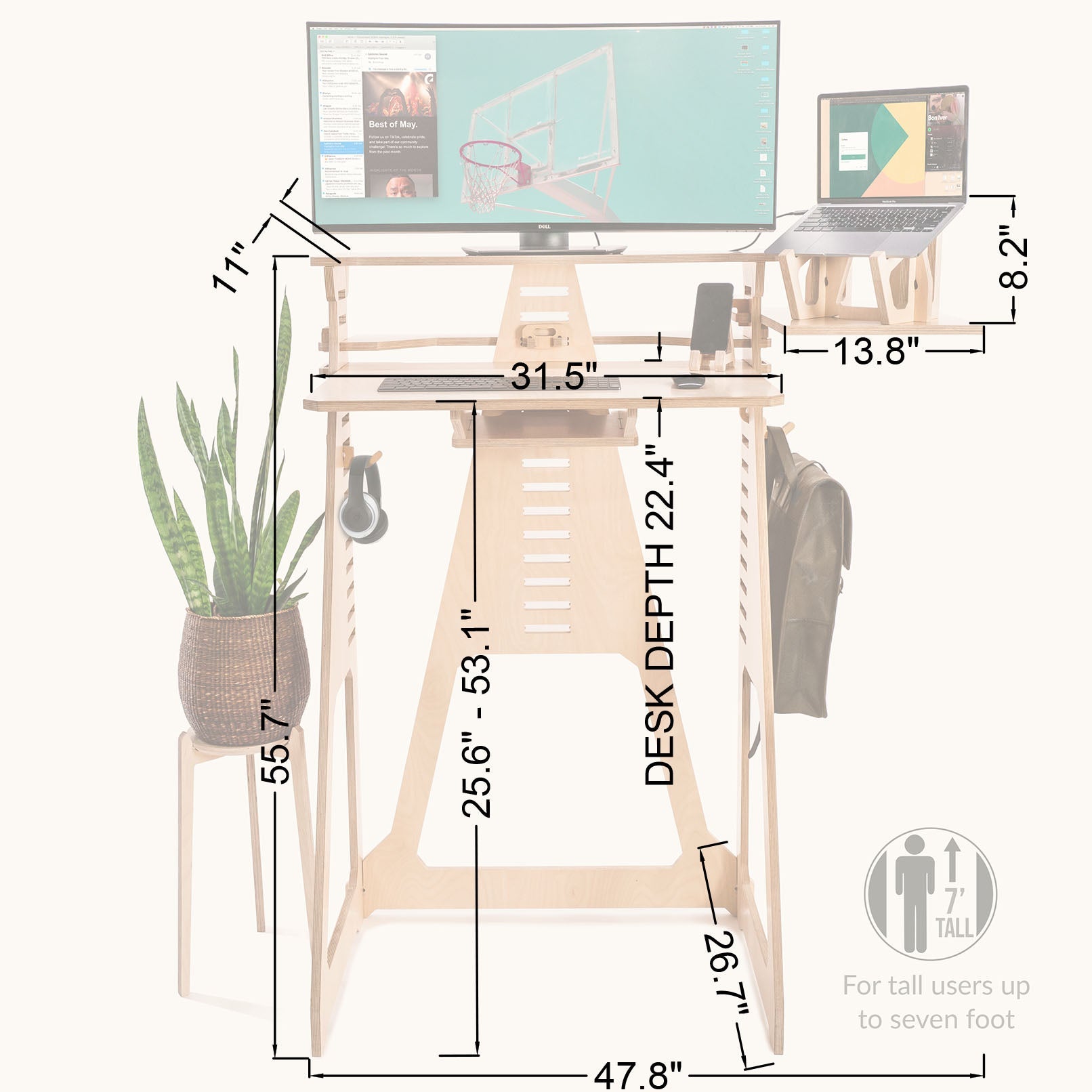 WFH Tall Standing Desk