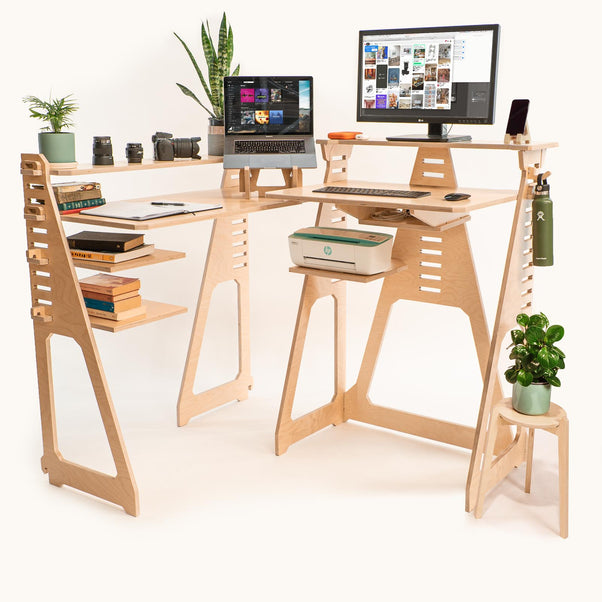 XL Creative Corner Standing Workstation