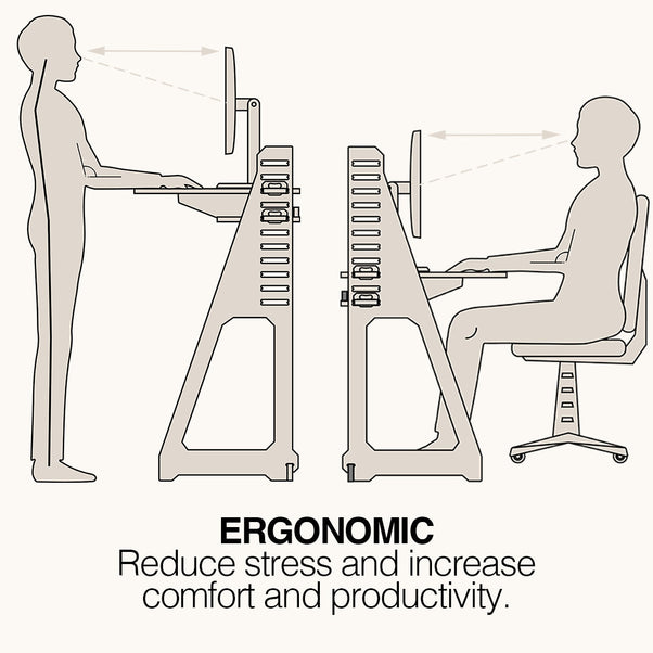 XL Creative Corner Standing Workstation