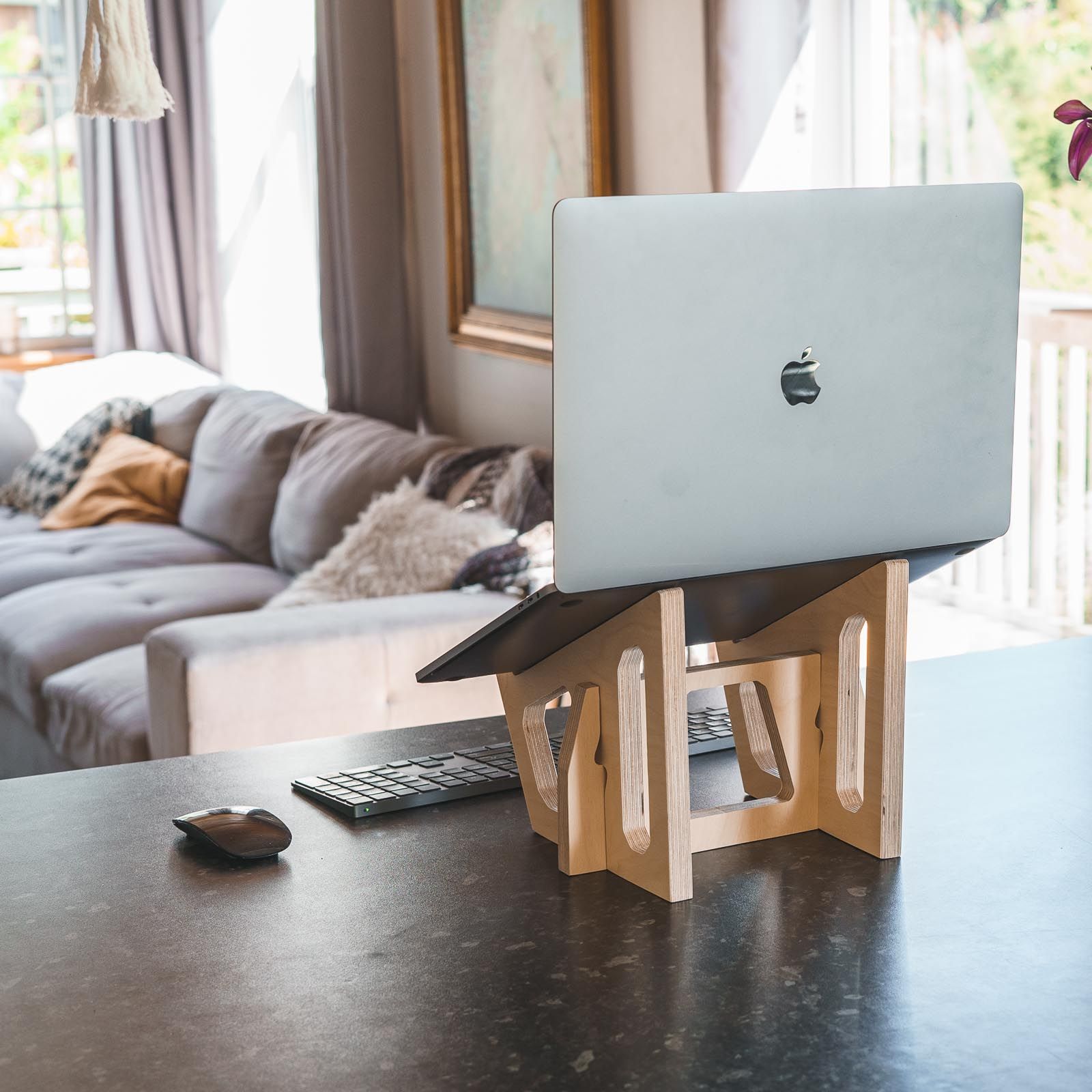 Birch Laptop Lifter & Phone Stand -  - Work From Home Desks                                    