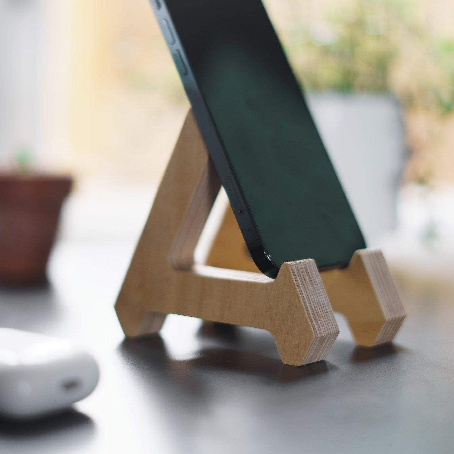 Birch Phone Stand -  - Work From Home Desks                                    