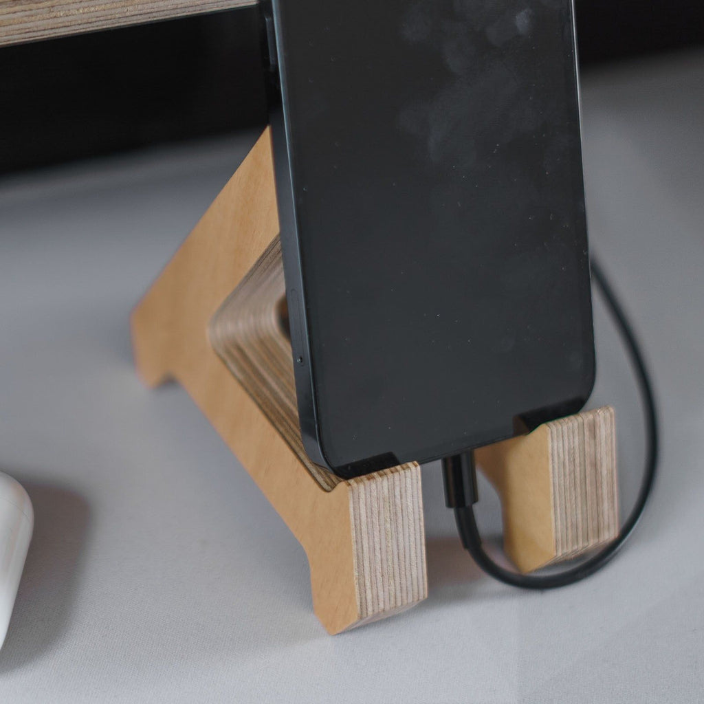 Birch Phone Stand -  - Work From Home Desks                                    