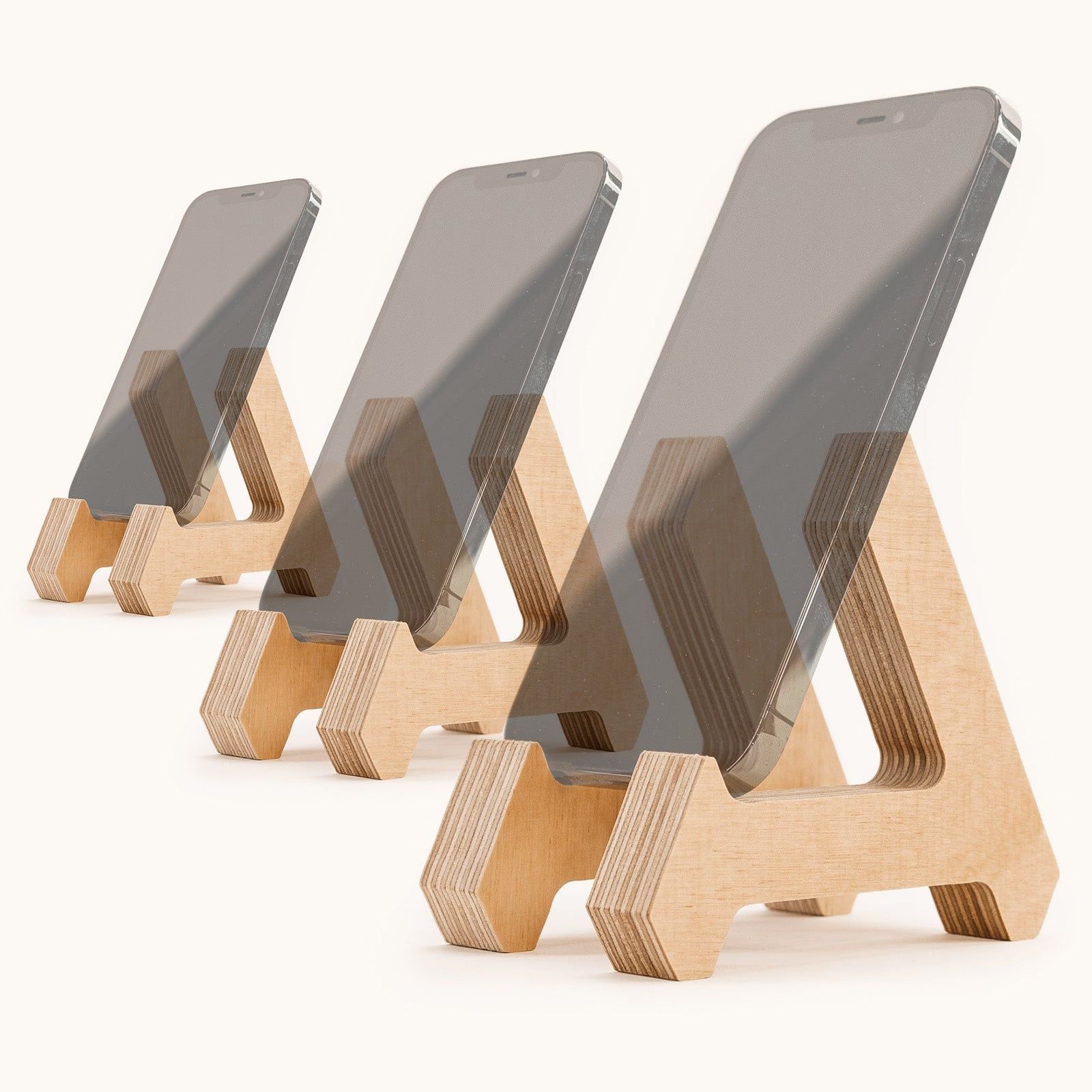 Birch Phone Stand 3-Pack -  - Work From Home Desks                                    