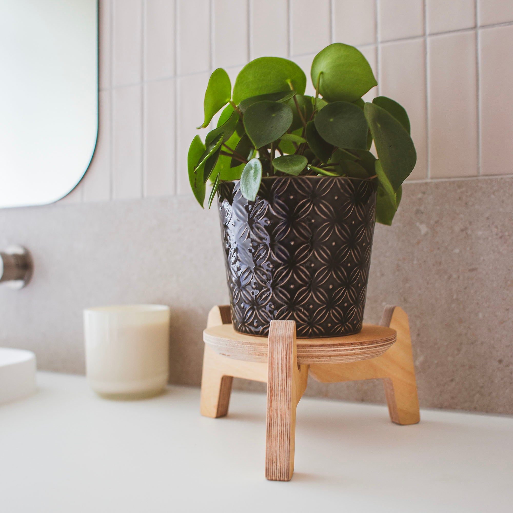 Japandi Tri-leg Plant Stands