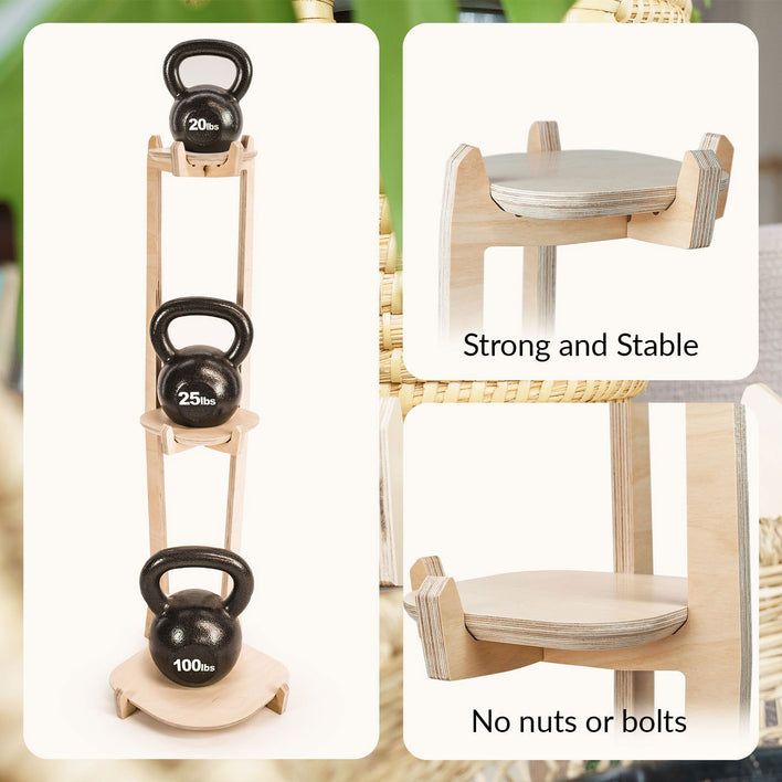 Japandi Corner Plant Stand -  - Work From Home Desks                                    