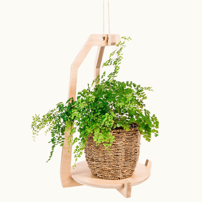Japandi Hanging Plant Stand -  - Work From Home Desks                                    