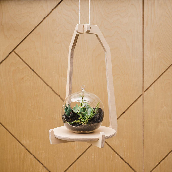 Japandi Hanging Plant Stand -  - Work From Home Desks                                    