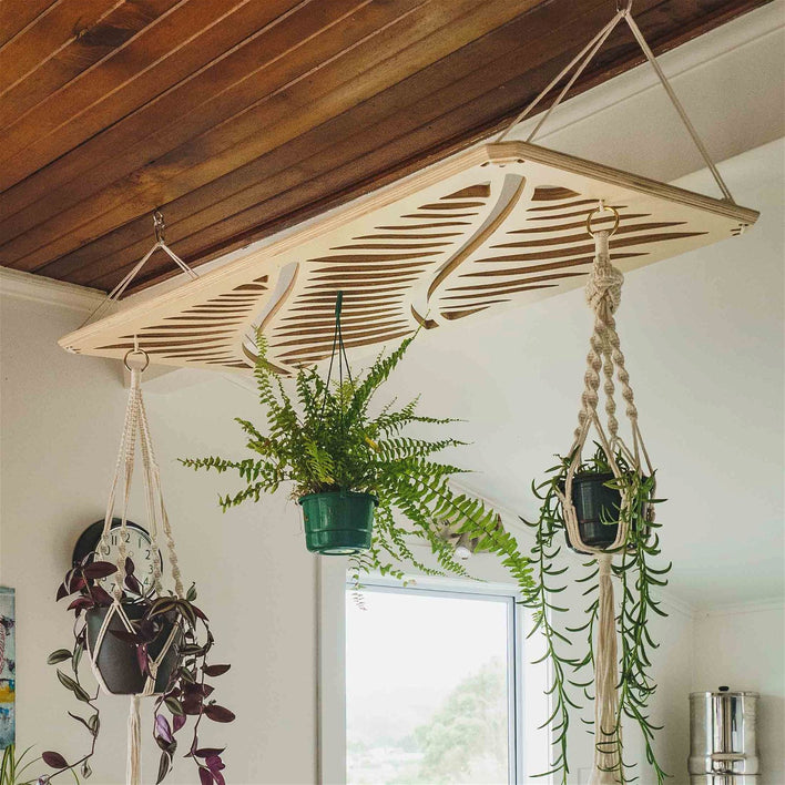 Japandi Plant Chandelier -  - Work From Home Desks                                    