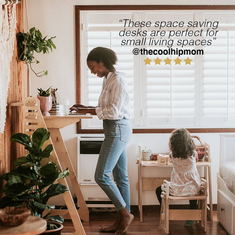 Standing Desk with Side Shelves -  - Work From Home Desks                                    