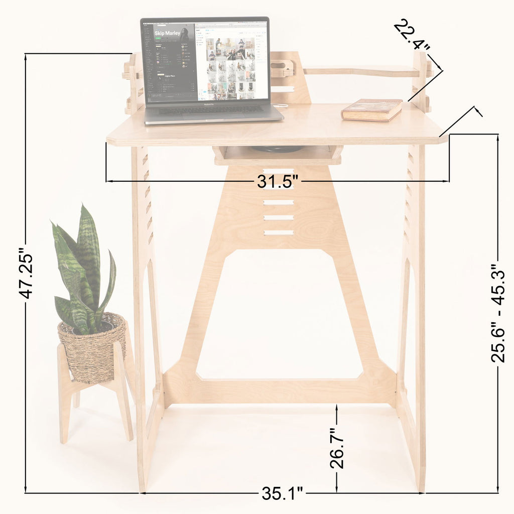 WFH Desk + 2 Hooks -  - Work From Home Desks                                    