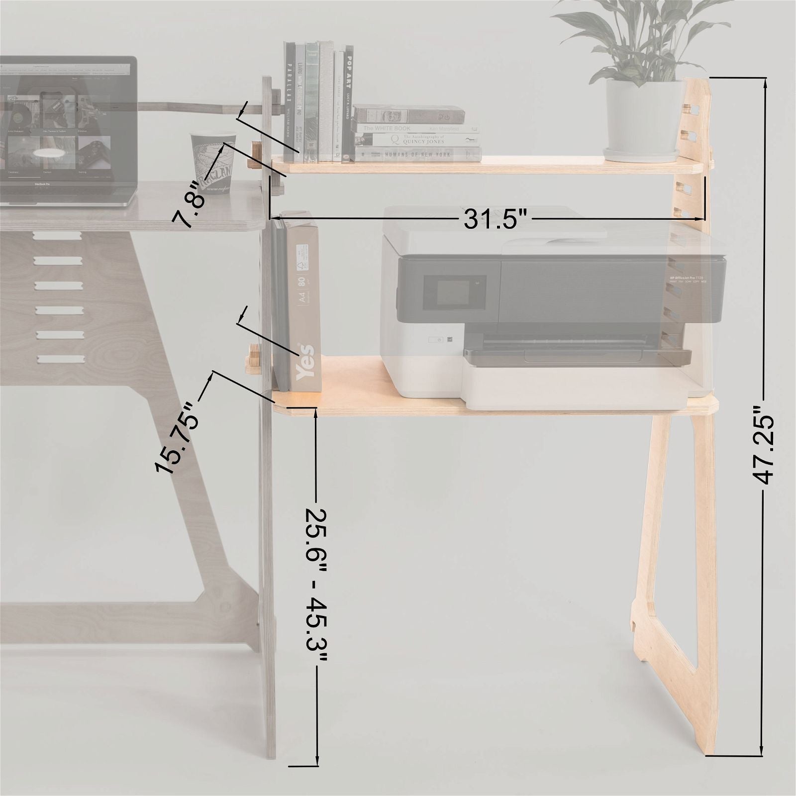 WFH Side Shelf Module -  - Work From Home Desks                                    