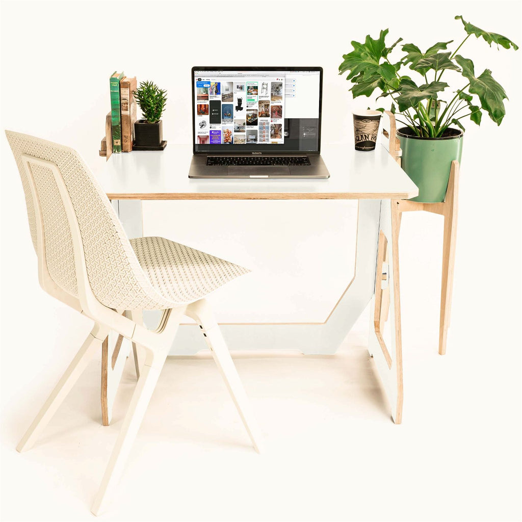 WFH Sitting Desk + Footrest -  - Work From Home Desks                                    