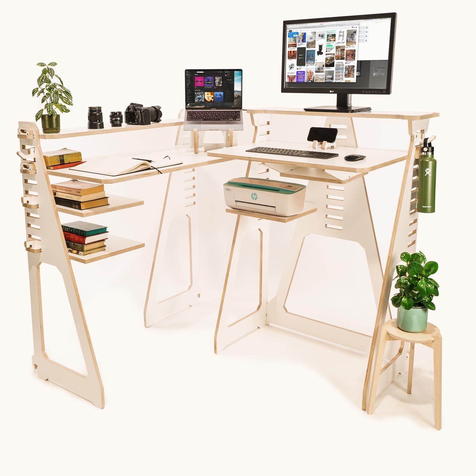 XL Creative Corner Standing Workstation -  - Work From Home Desks                                    