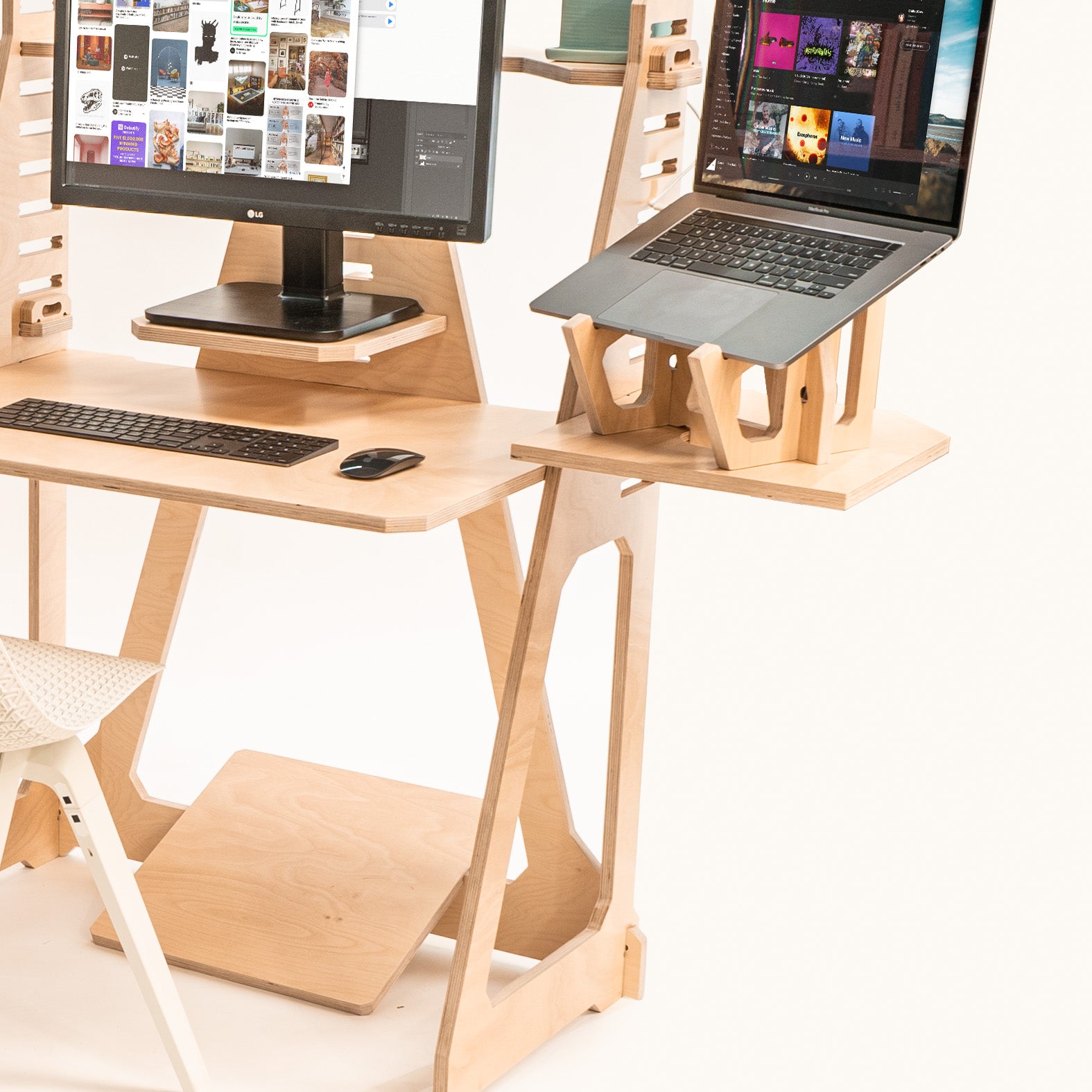 Creators L Corner Desk with noho move chair